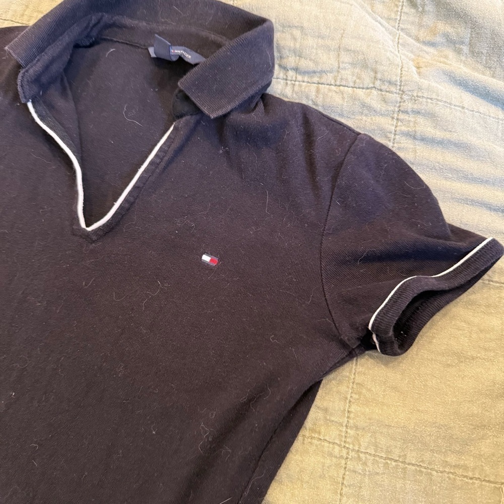 Tommy Hilfiger | women's xsmall black Polo Shirt Dress - Picture 2 of 4